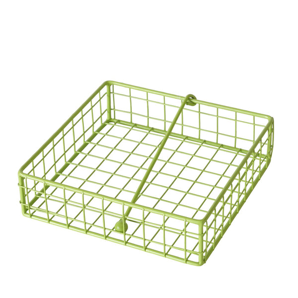 Napkin holder metal green matt modern Bamba