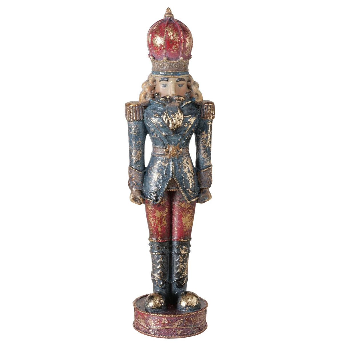 Nussknacker Figur Kronengarde rot blau 20 cm