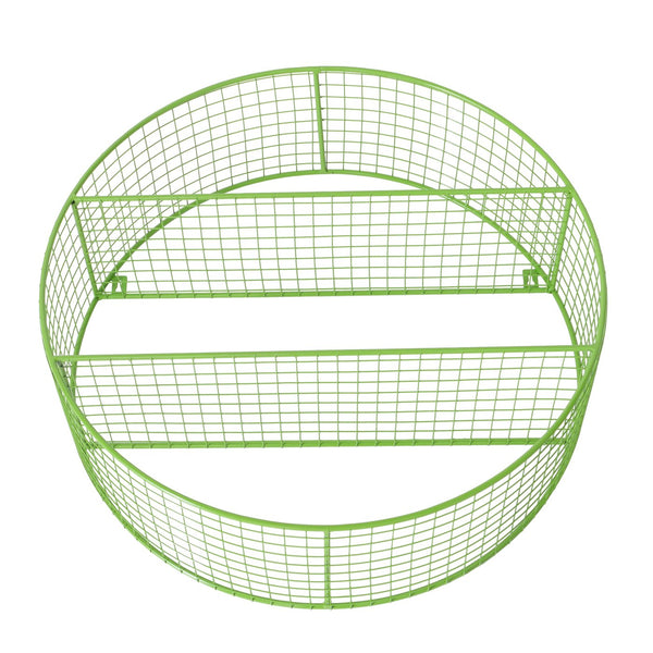Metalen wandplank Bamba Groen Rond 55 cm
