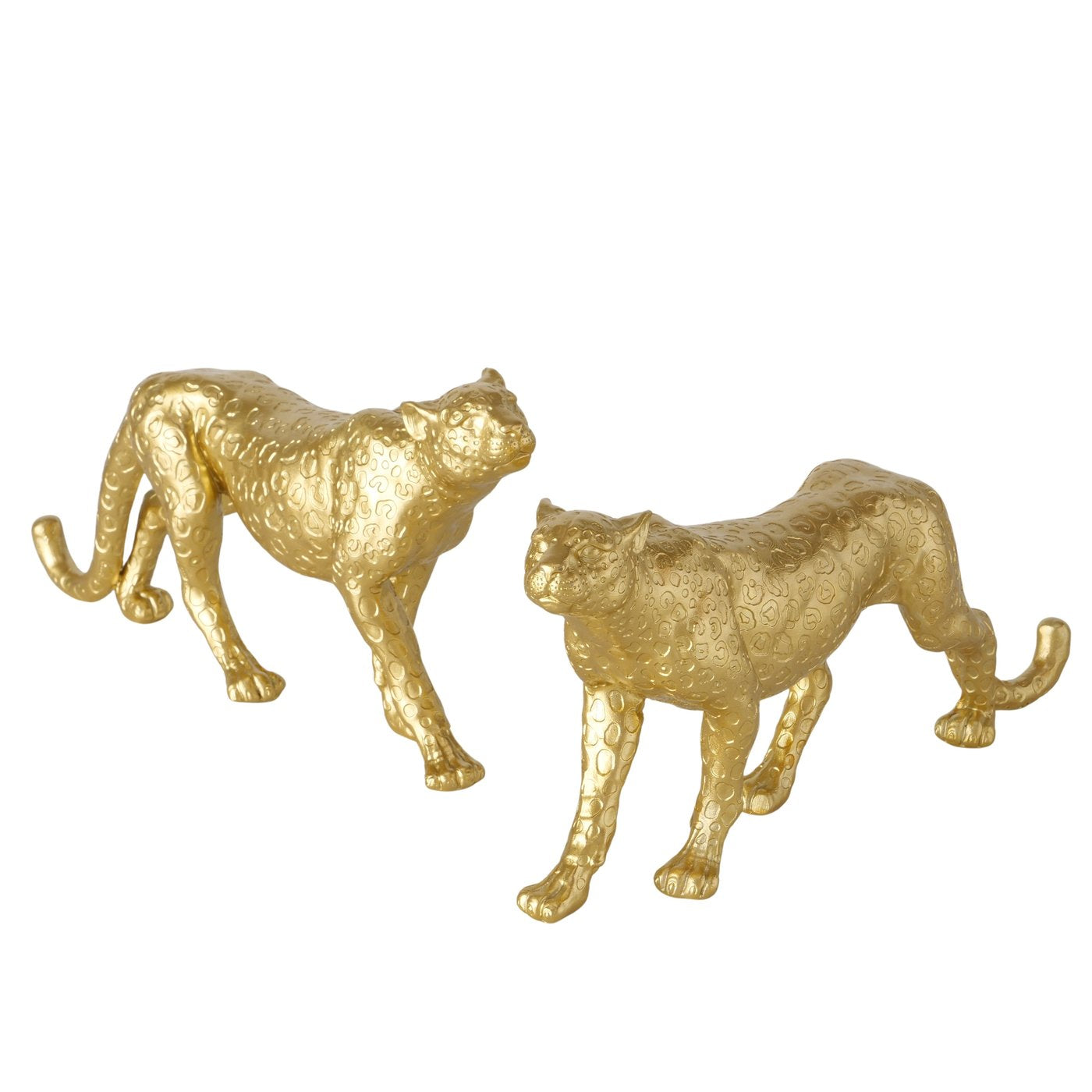 Leos Leopard Figuren 2er Set Gold