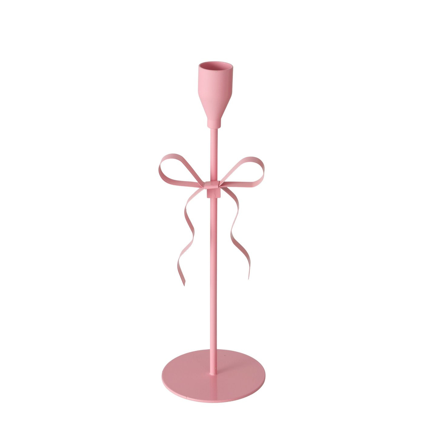 Kerzenleuchter Schleifenzauber 4er Set Metall Gelb Grün Lila Rosa