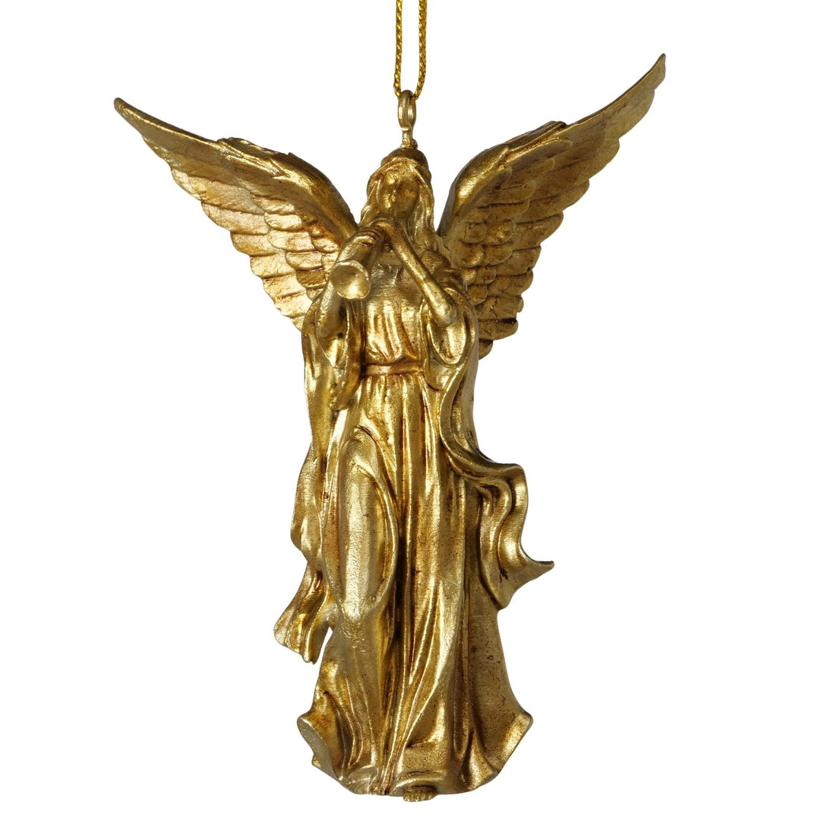 Weihnachtsanhänger Lionetta Engel gold 8 cm 2er Set