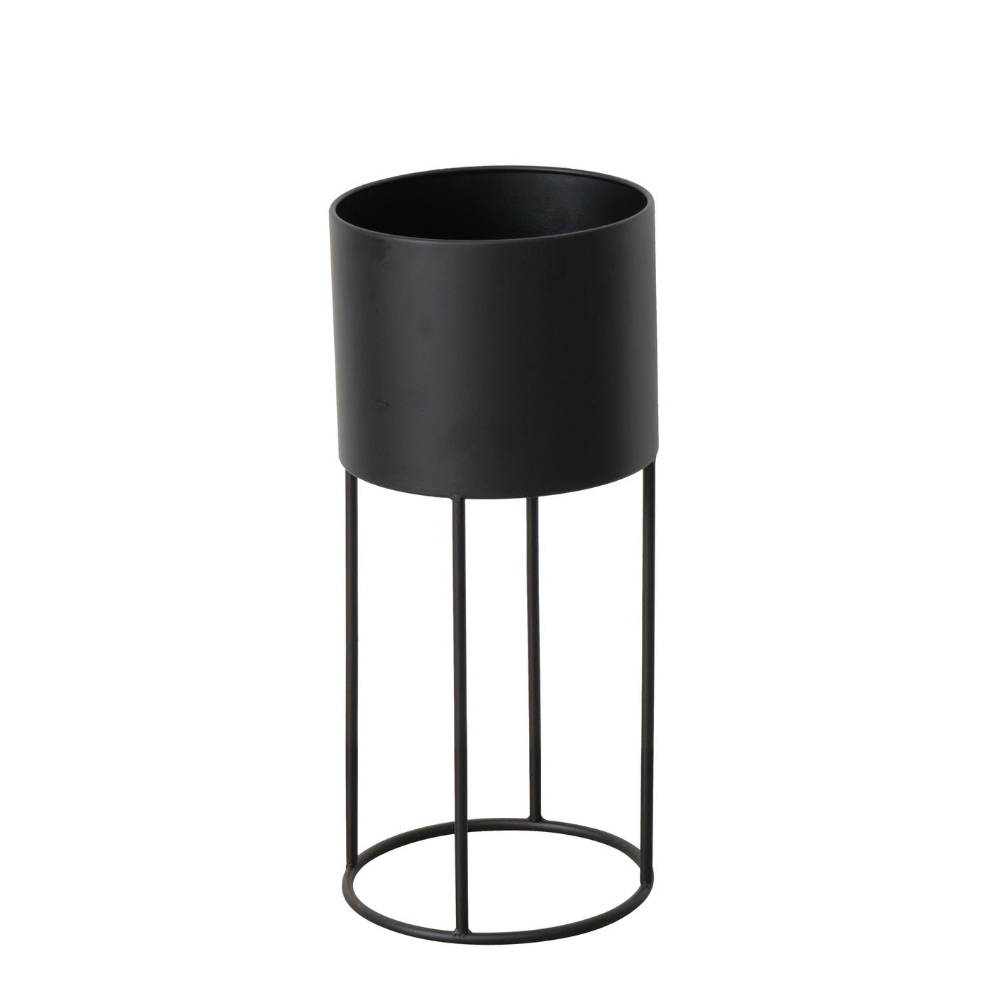 Übertopf Set Aurela schwarz aus Metall 3 teilig outdoor