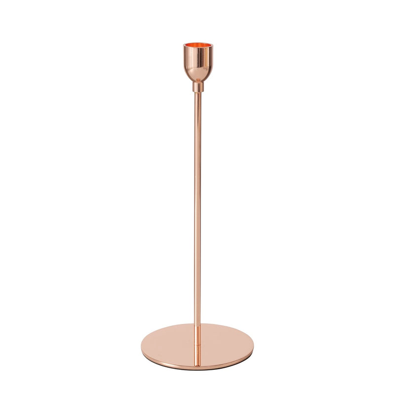 Candlestick set Malte 3-piece iron dark brown matt