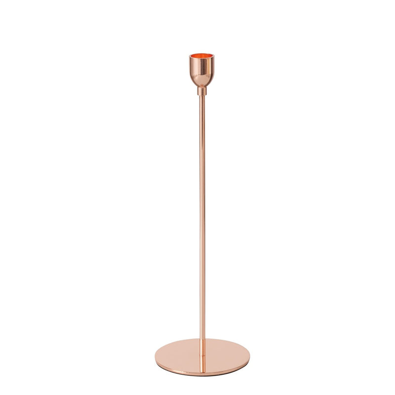 Candlestick set Malte 3-piece iron dark brown matt