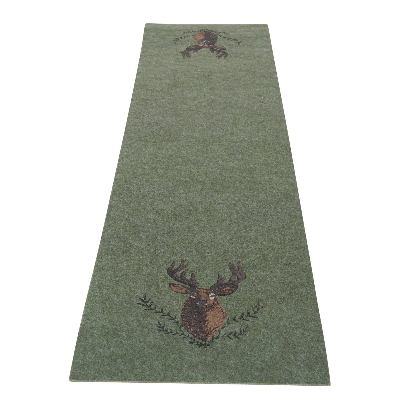 2er Set Tischläufer Rudolf mit Hirschmotiv - 120x30 cm
