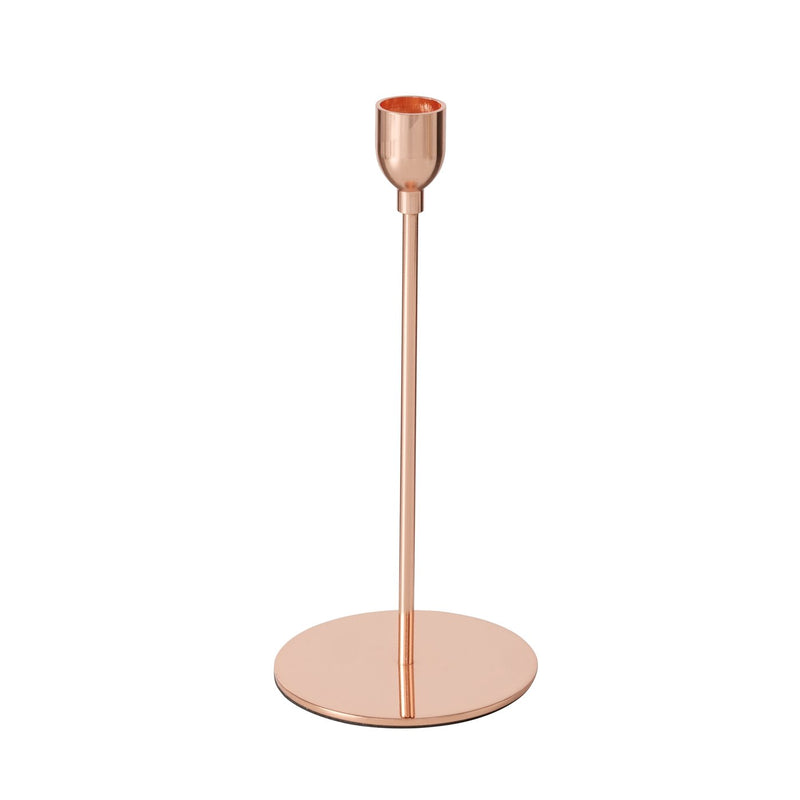 Candlestick set Malte 3-piece iron dark brown matt
