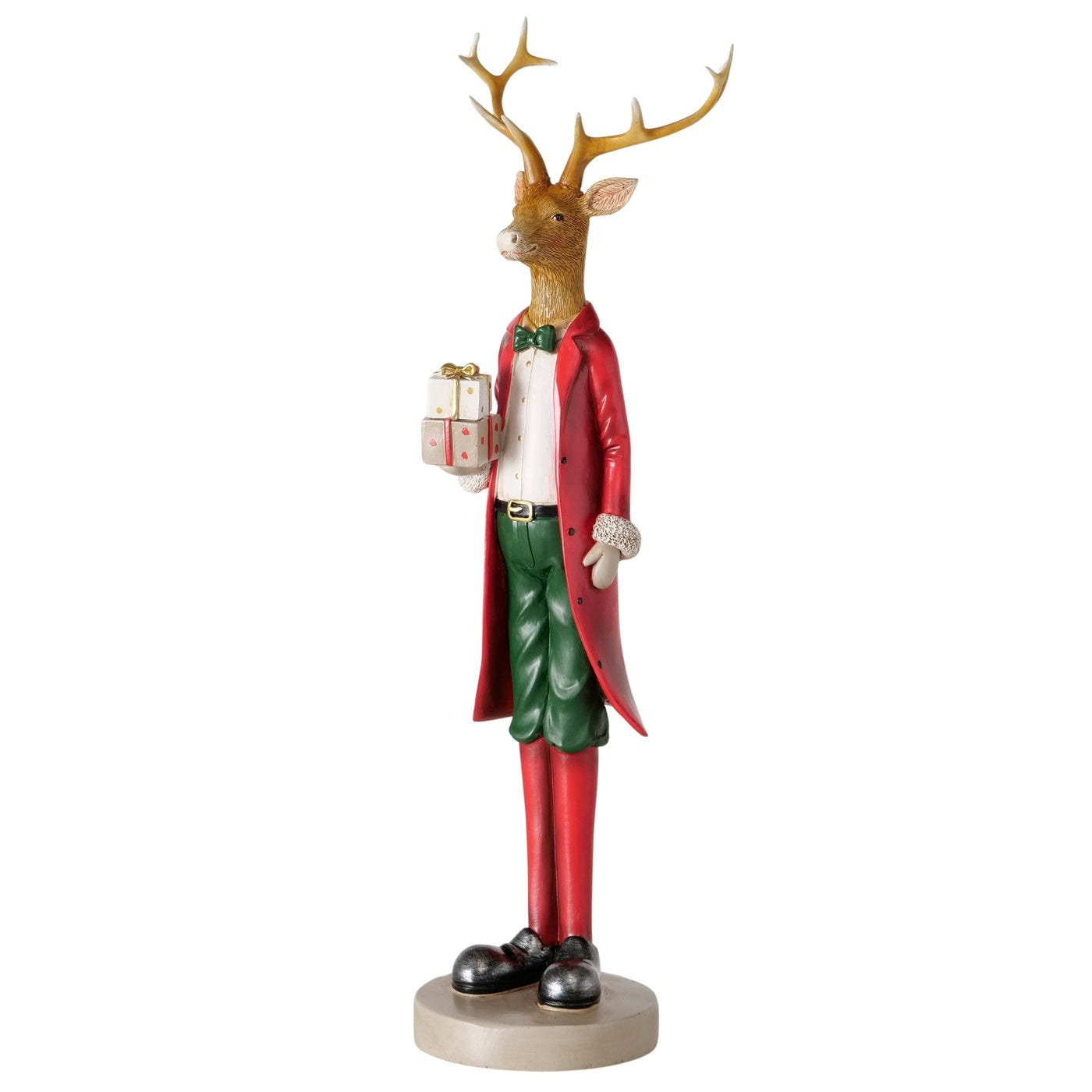 Weihnachtsfiguren Hirsch Noelio 2er Set 43,5 cm