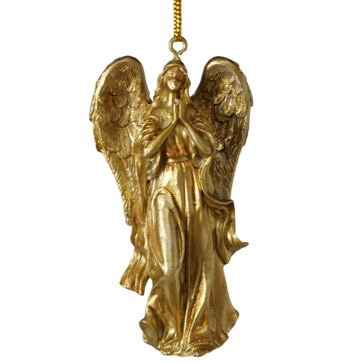Weihnachtsanhänger Lionetta Engel gold 8 cm 2er Set