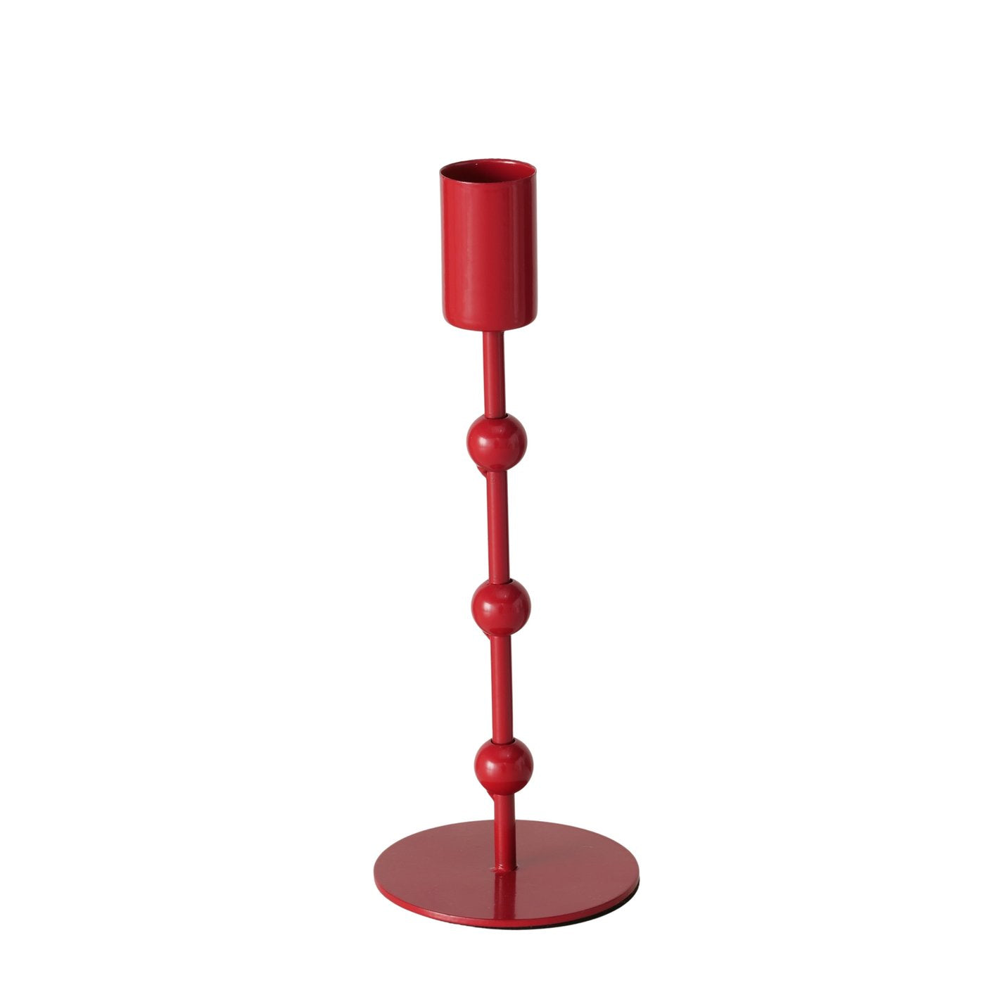 Kerzenleuchter Kimberly 2er Set aus Metall rot