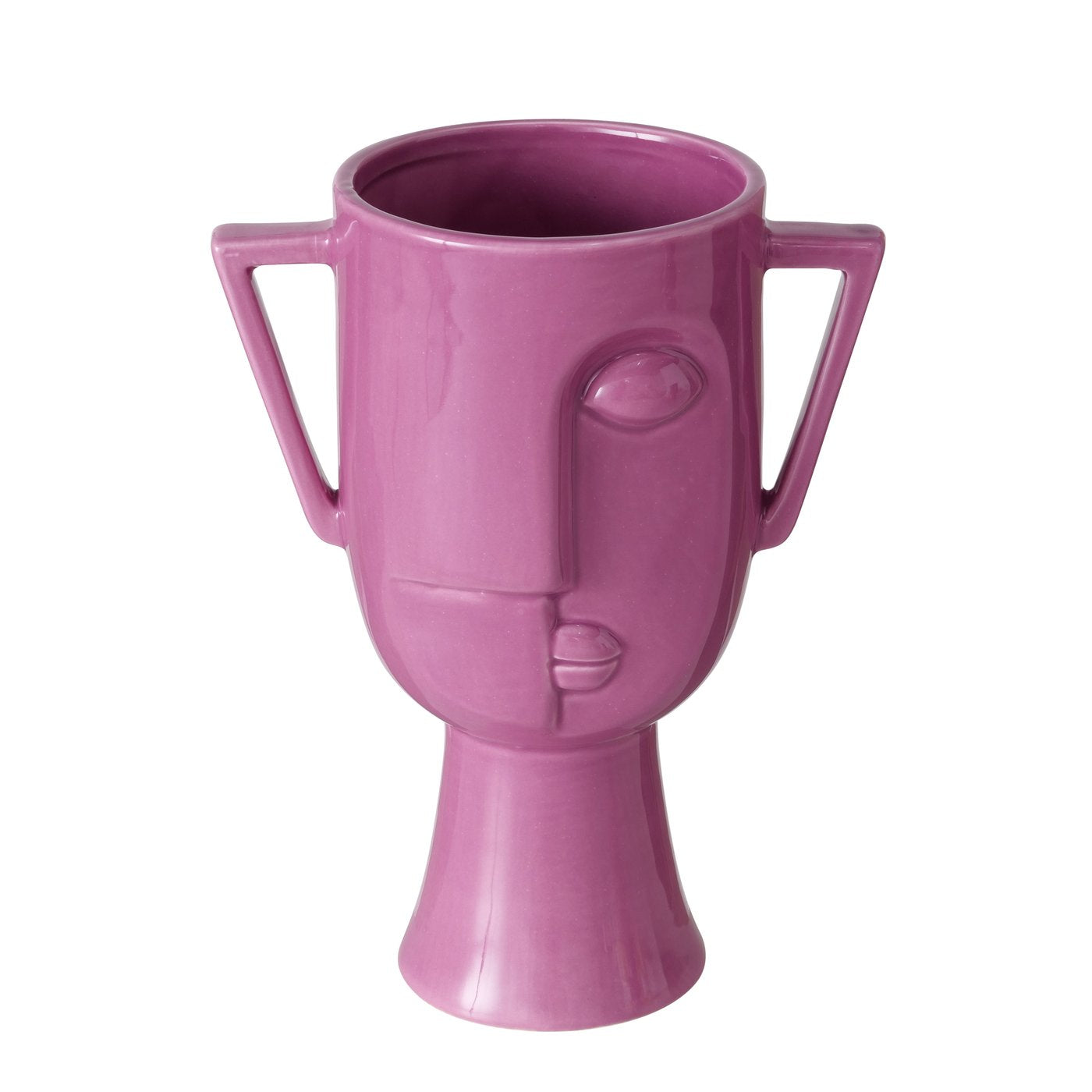 Dolomite vases Facio in a set of 2 – artistic design in purple