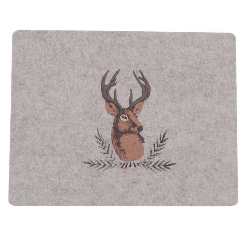 Placemat Rudolf set of 2 felt deer motif