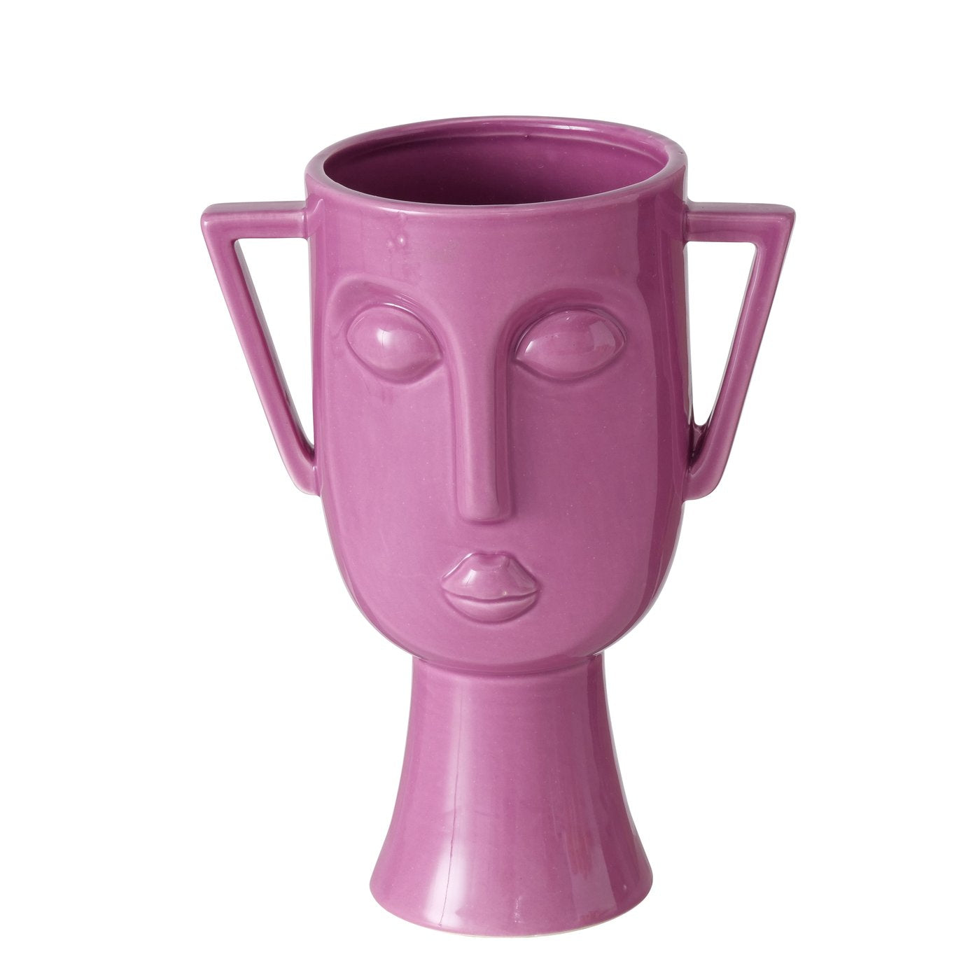 Dolomite vases Facio in a set of 2 – artistic design in purple