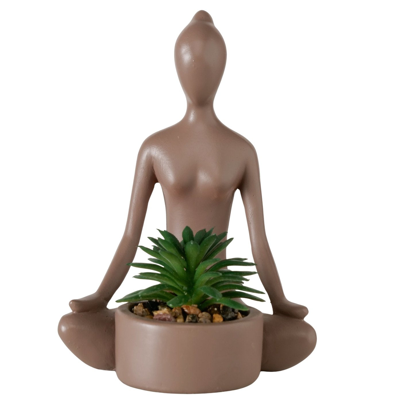 Kunstpflanze Yoga Figuren 3er Set Asana Deko Sukkulente