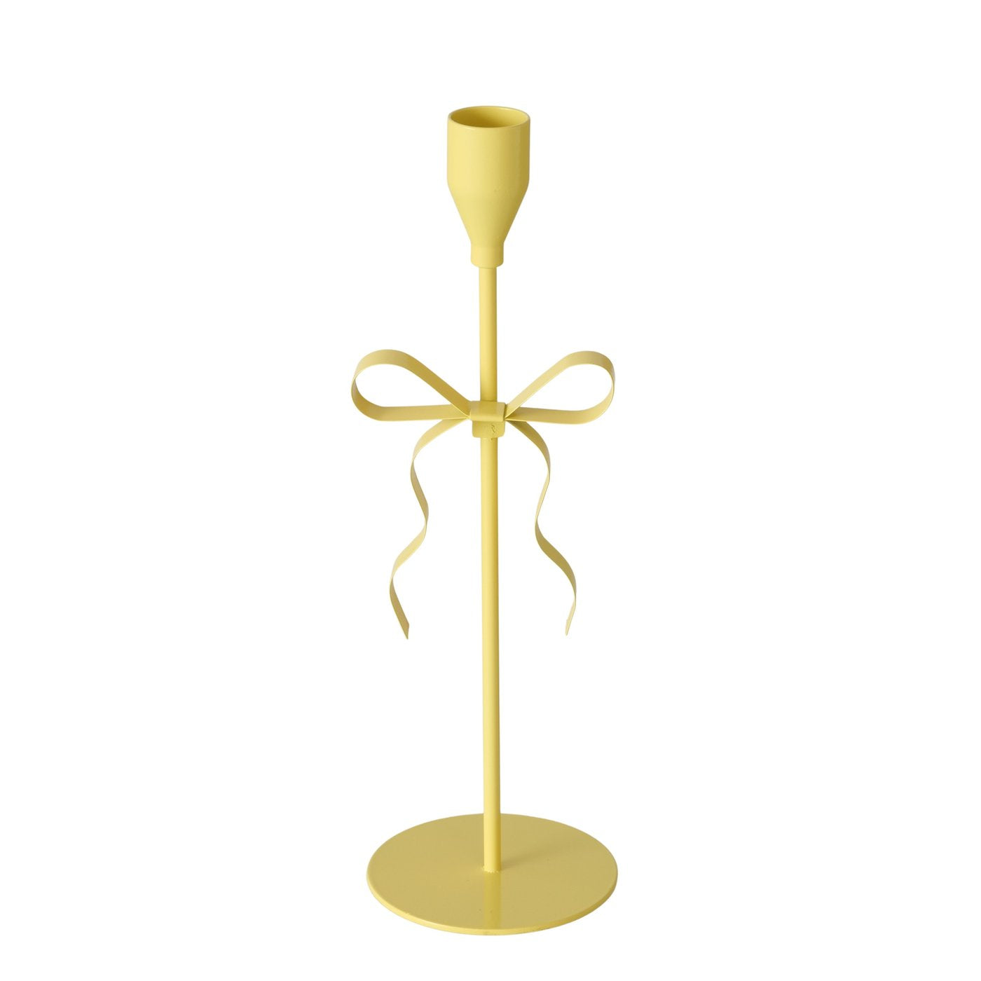 Kerzenleuchter Schleifenzauber 4er Set Metall Gelb Grün Lila Rosa