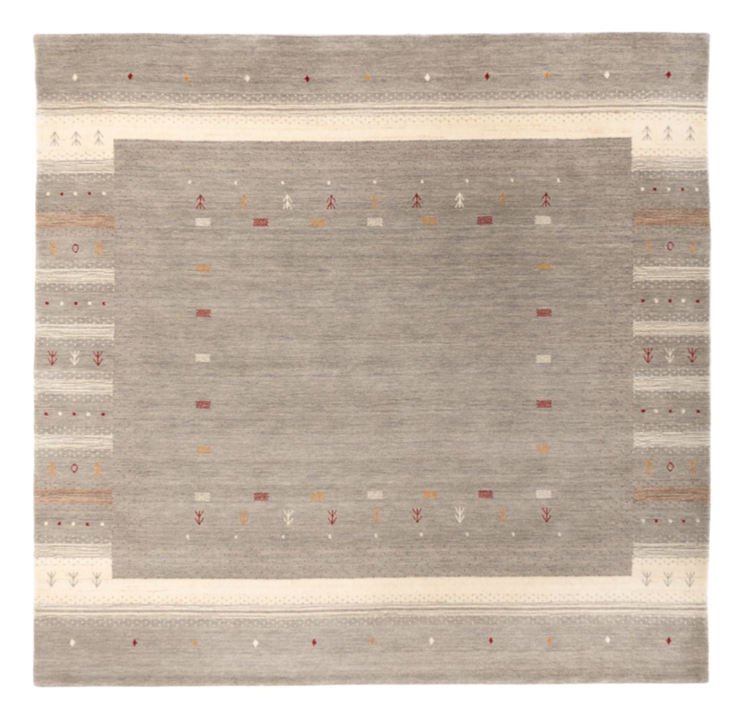 Gabbeh Teppich - Loribaft Softy - Aurora Flair - quadratisch