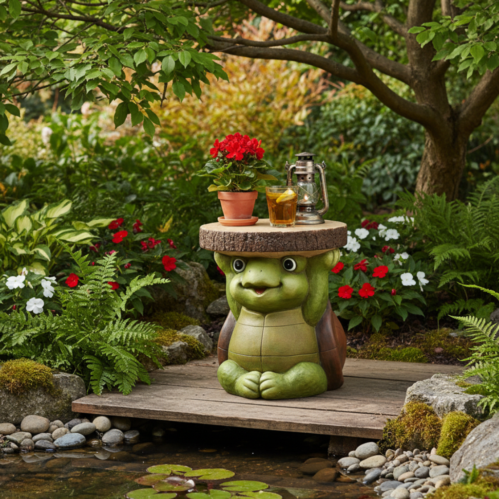 Toodsie Schildkröte Tisch Magnesia Deko Indoor Outdoor