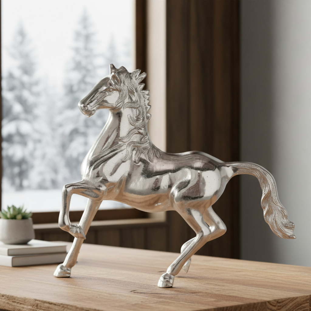 Dekofigur Pferd Asanja Silver Spirit modern 41cm