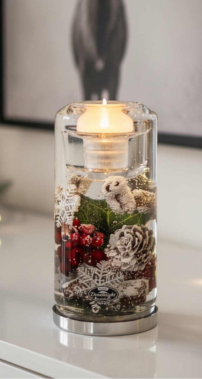 Set van 4 LED-theelichtkandelaars Candela Classic "Noel" - magisch licht voor feestelijke momenten