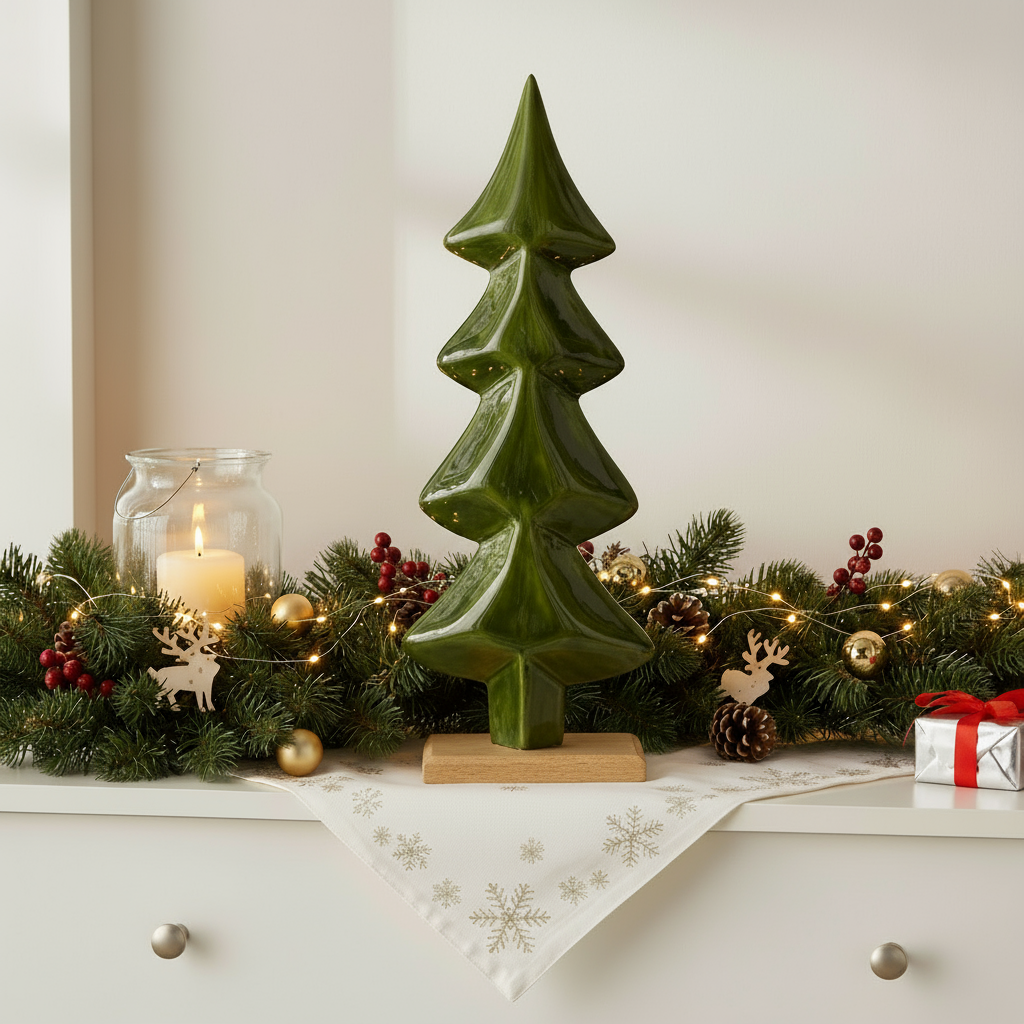 Weihnachtsdeko Baum Green Elegance Mango Holz 57cm