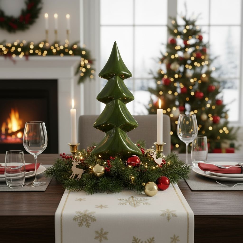 Weihnachtsdeko Baum Green Elegance Mango Holz 57cm