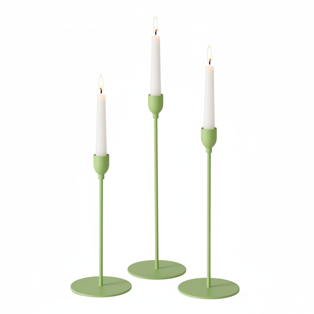 Kerzenhalter Set Malte Grace Gruen 3tlg