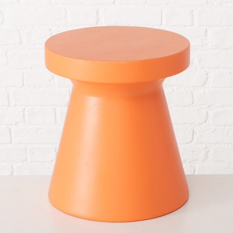 Moderne bijzettafel Salvatore in oranje - handgemaakt van Fibreclay