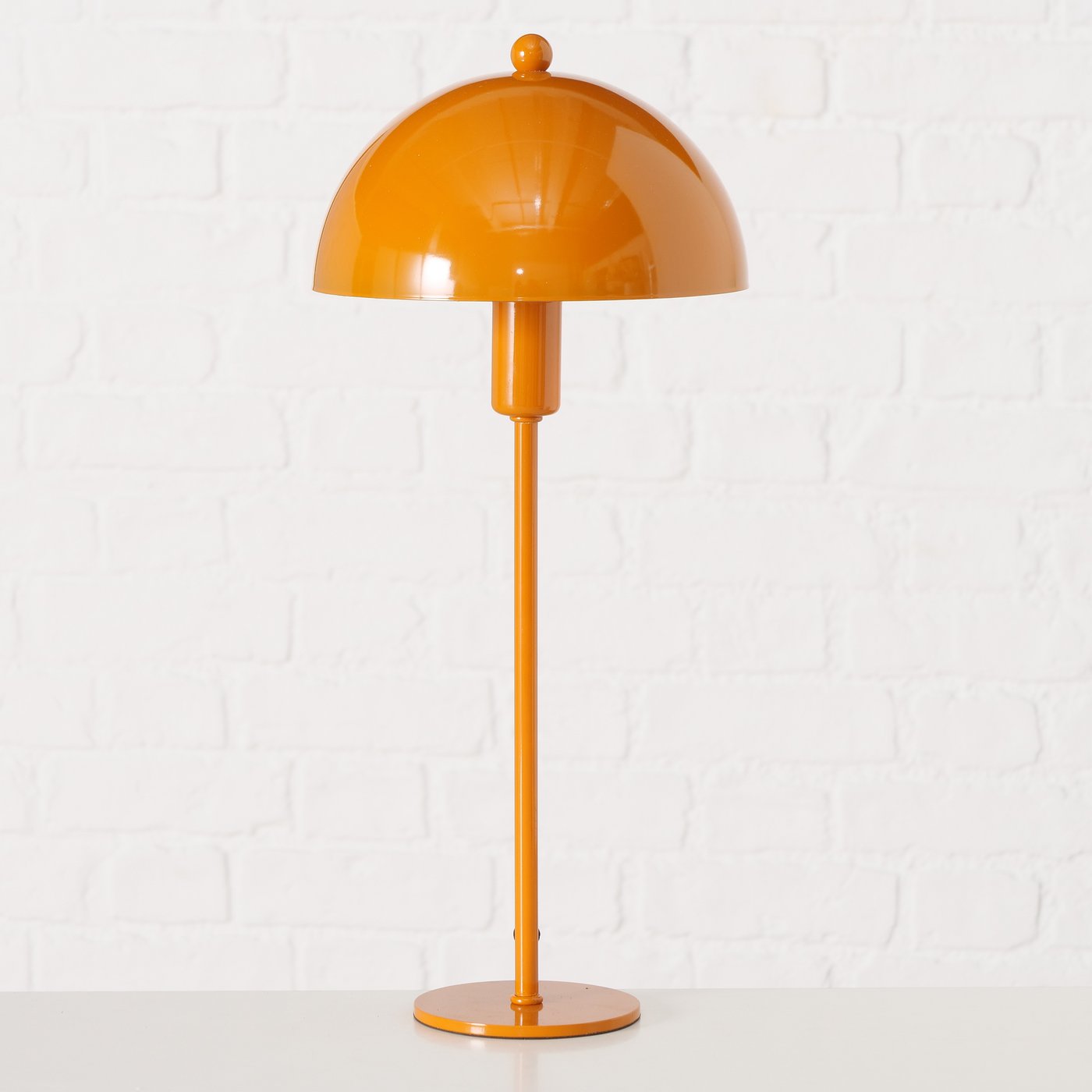 Tischleuchte LED Petunia in Schwarz oder Hochglanz Orange – Elegante Metallleuchte