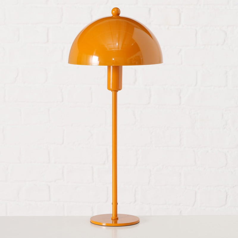 LED Petunia table lamp in black or high-gloss orange – elegant metal lamp