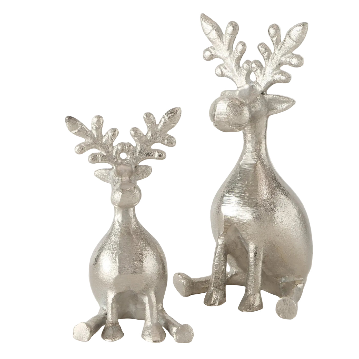 Dekofigur Silver Antler Duo Hirschset