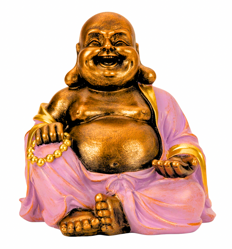 Laughing Buddha, mint green, 23cm – lucky symbol