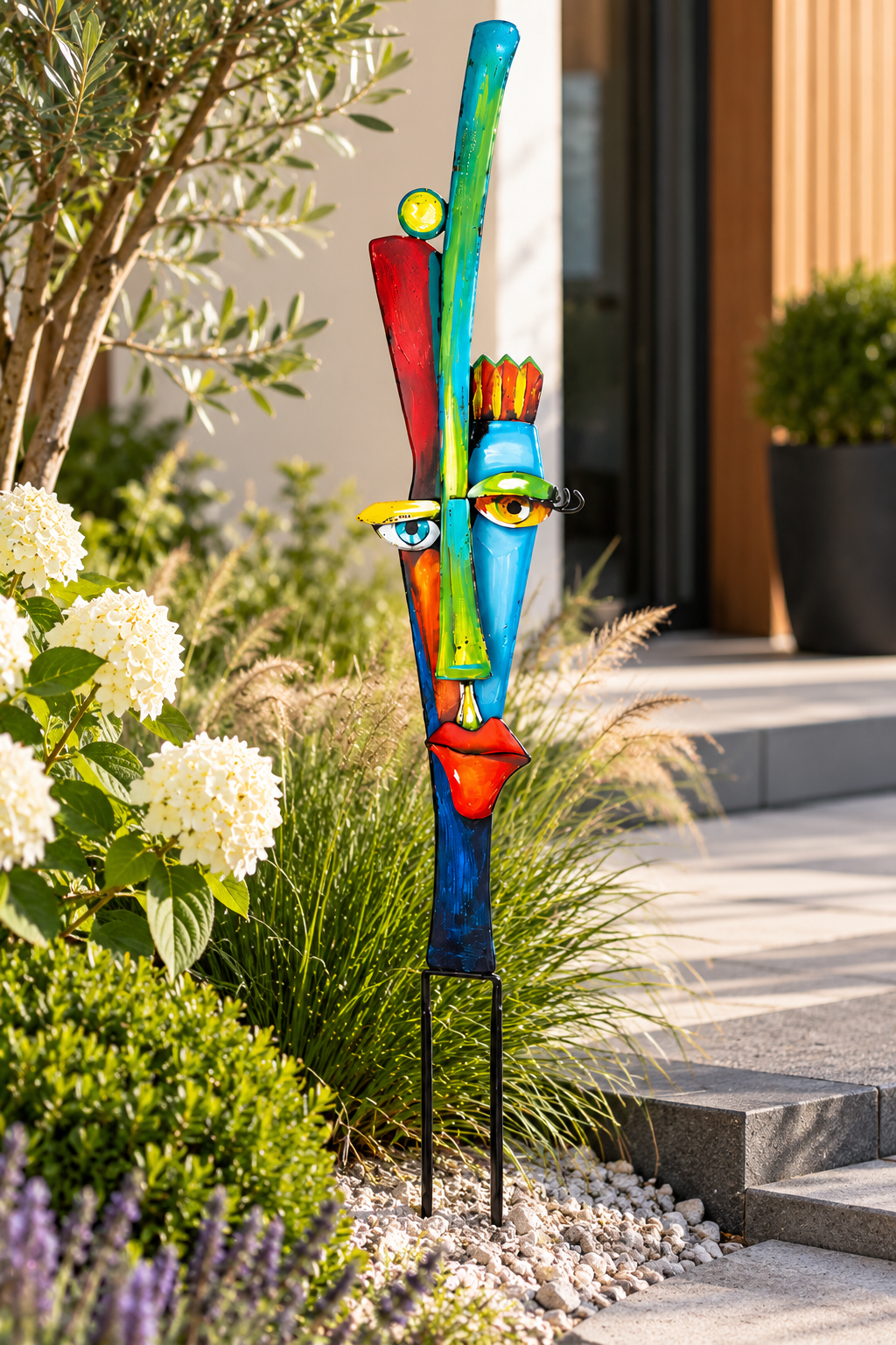 Alta Fronte Gartenstecker – Abstrakt Bunt