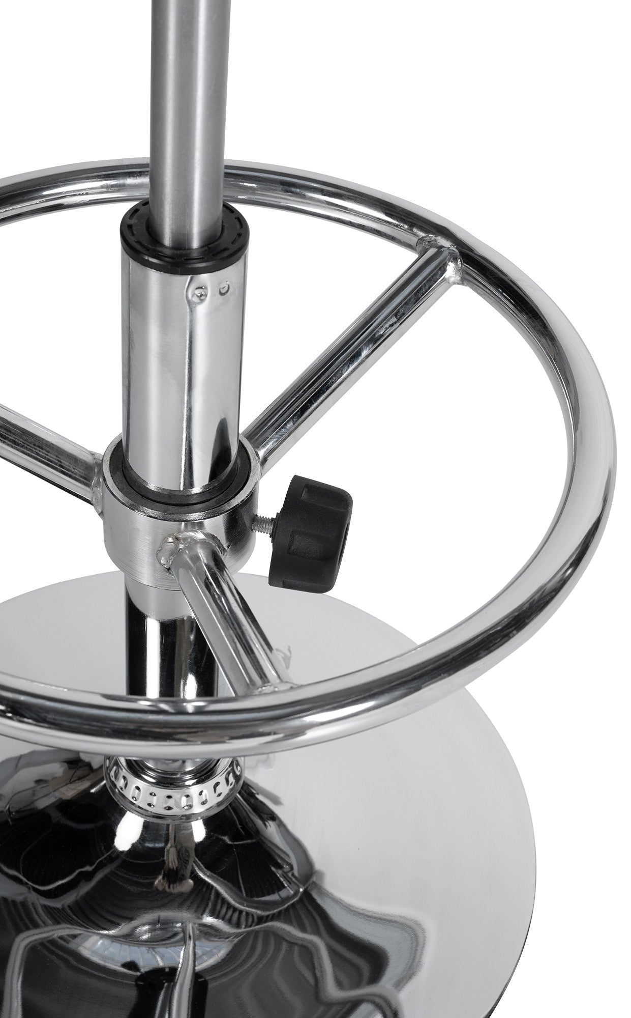 Round replacement frame for bar stools