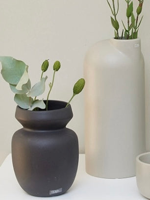 Vase Ania schwarz H16cm