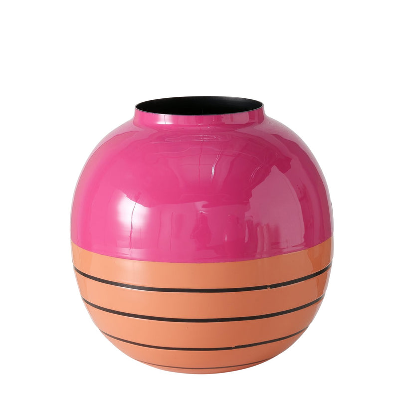 Handgefertigte Vase Tucol – Moderne Eleganz in Orange und Pink