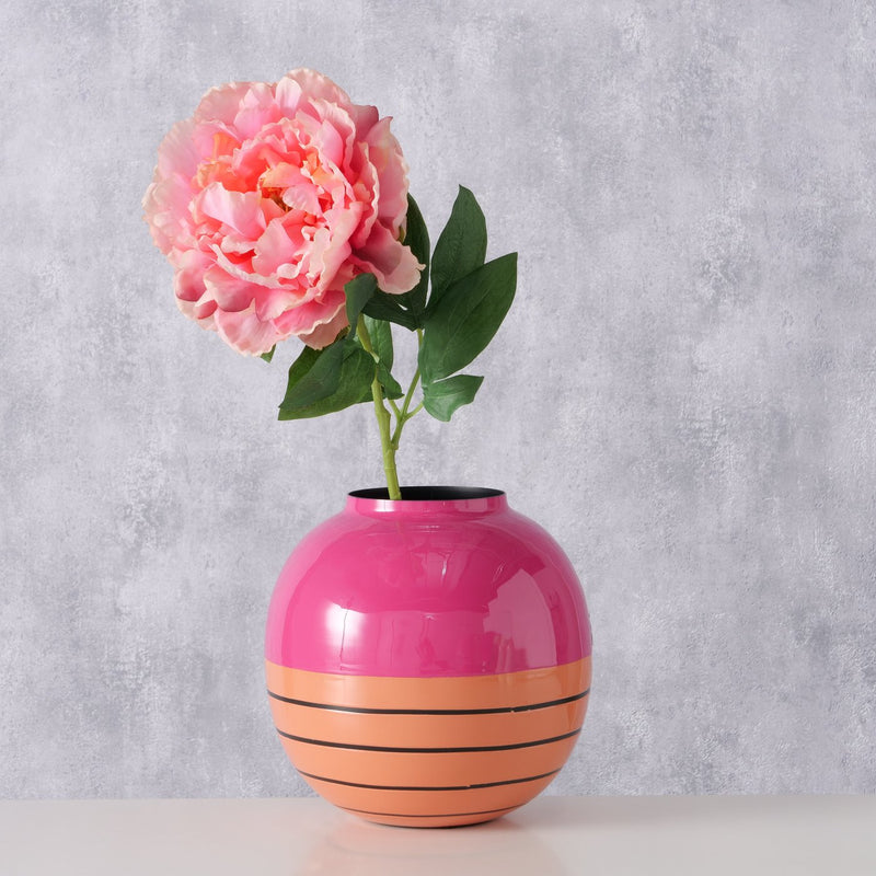 Handgefertigte Vase Tucol – Moderne Eleganz in Orange und Pink
