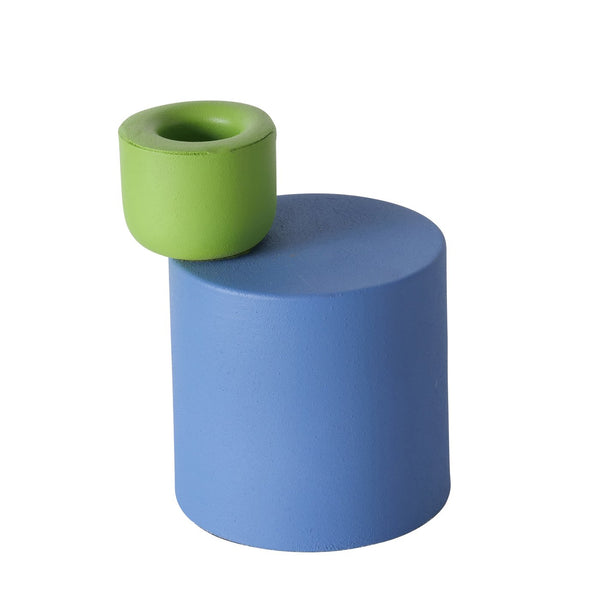 Coulari candlestick – modern chic in blue and green