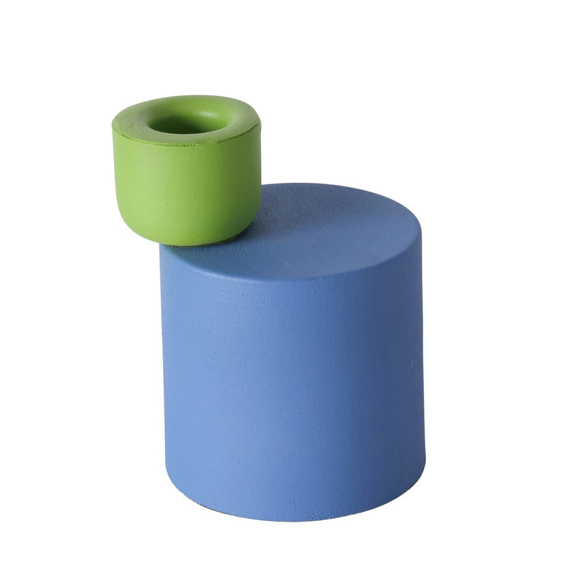 Coulari kandelaar – modern chic in blauw en groen