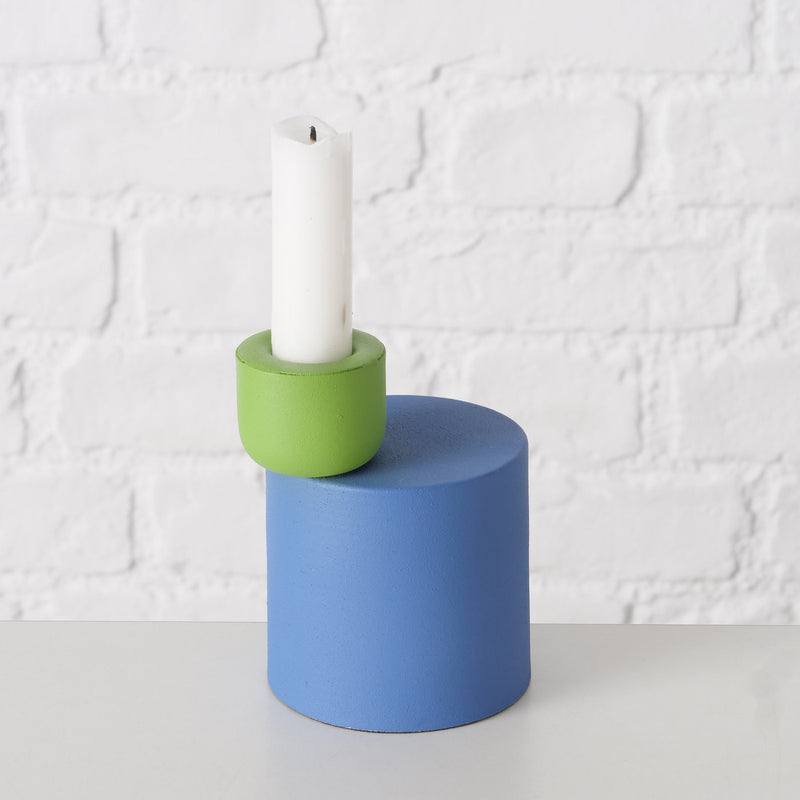 Kerzenleuchter Coulari – Moderner Schick in Blau und Grün