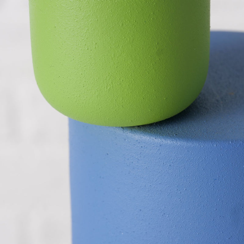 Kerzenleuchter Coulari – Moderner Schick in Blau und Grün