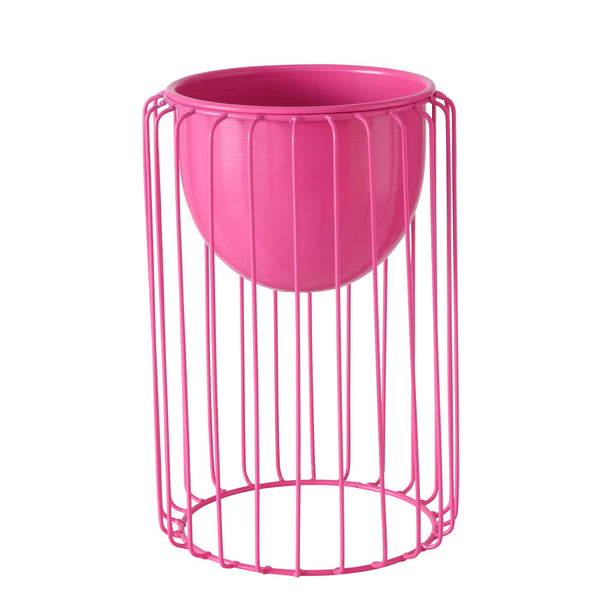 Freestanding plant pot Vaso in pink – modern design meets functionality