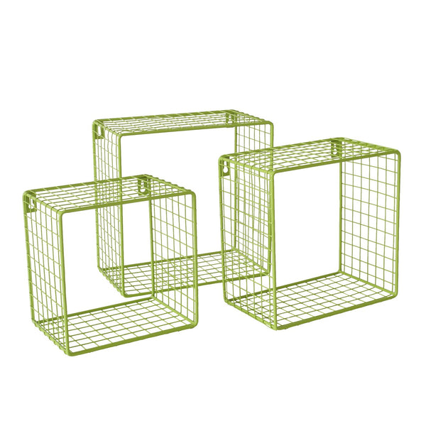 3 stuks Bamba wandplankenset in groen Stijlvol &amp; functioneel voor in huis 