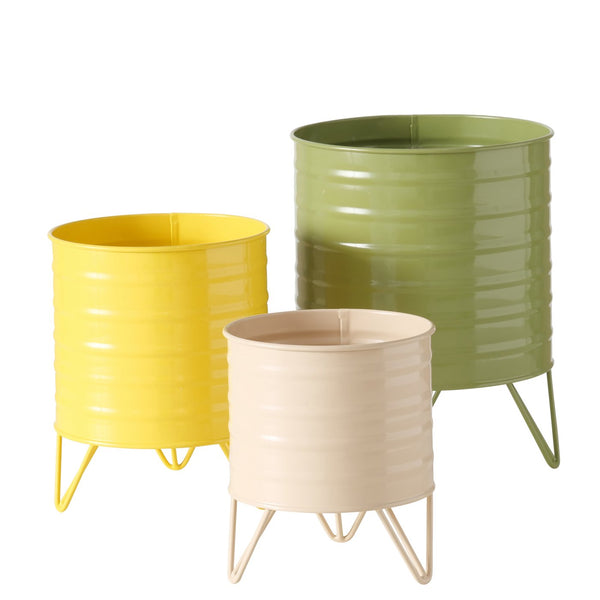 Design plant pot set 'Rillana' – Colorful trio for indoor plants