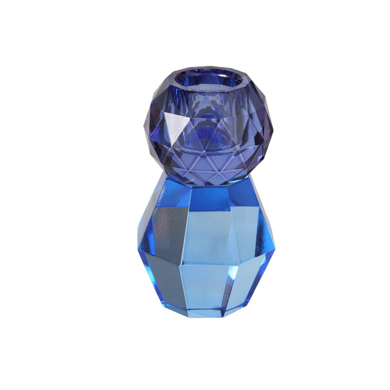 Eleganter 3er-Set Kristallglas-Kerzenleuchter Kolloni