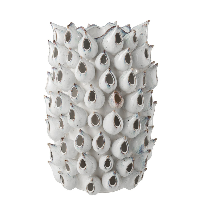 Ceramic vase 'Anemone High' - Large, Blue, 43 cm