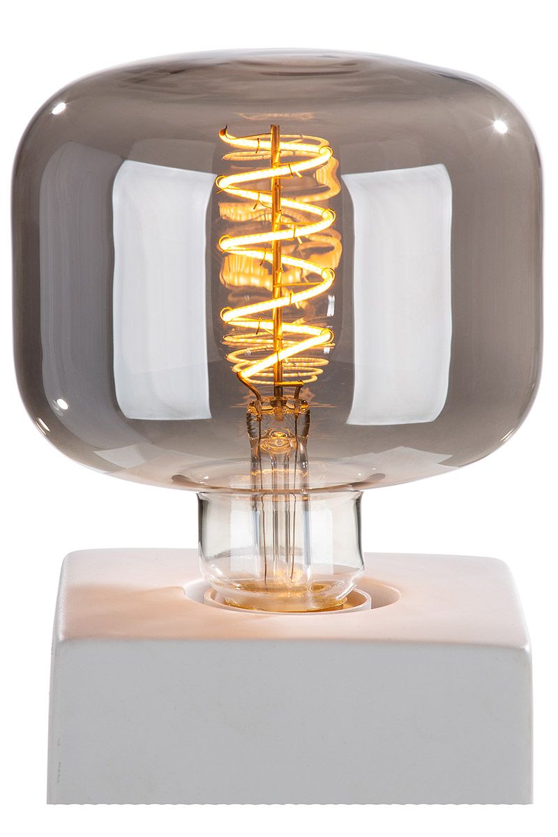 Elegante rookglazen LED-lamp 20cm