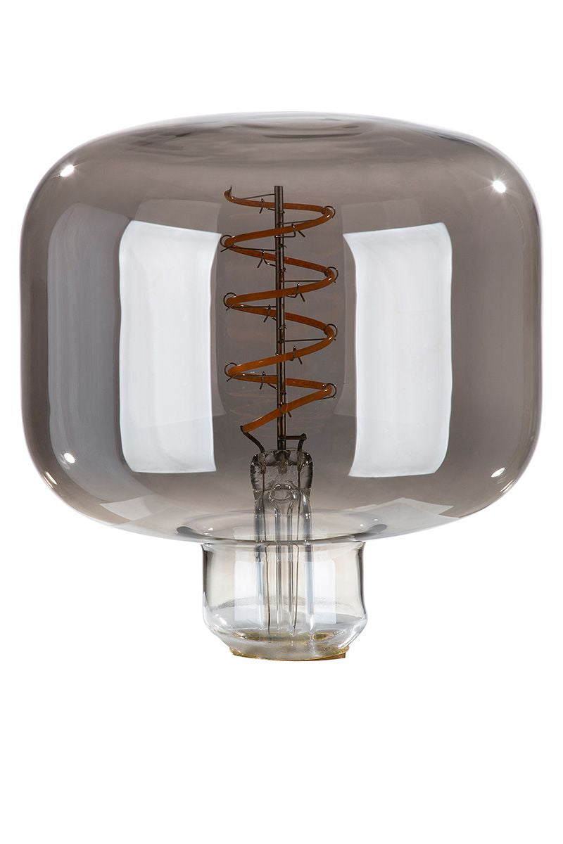 Elegante rookglazen LED-lamp 20cm