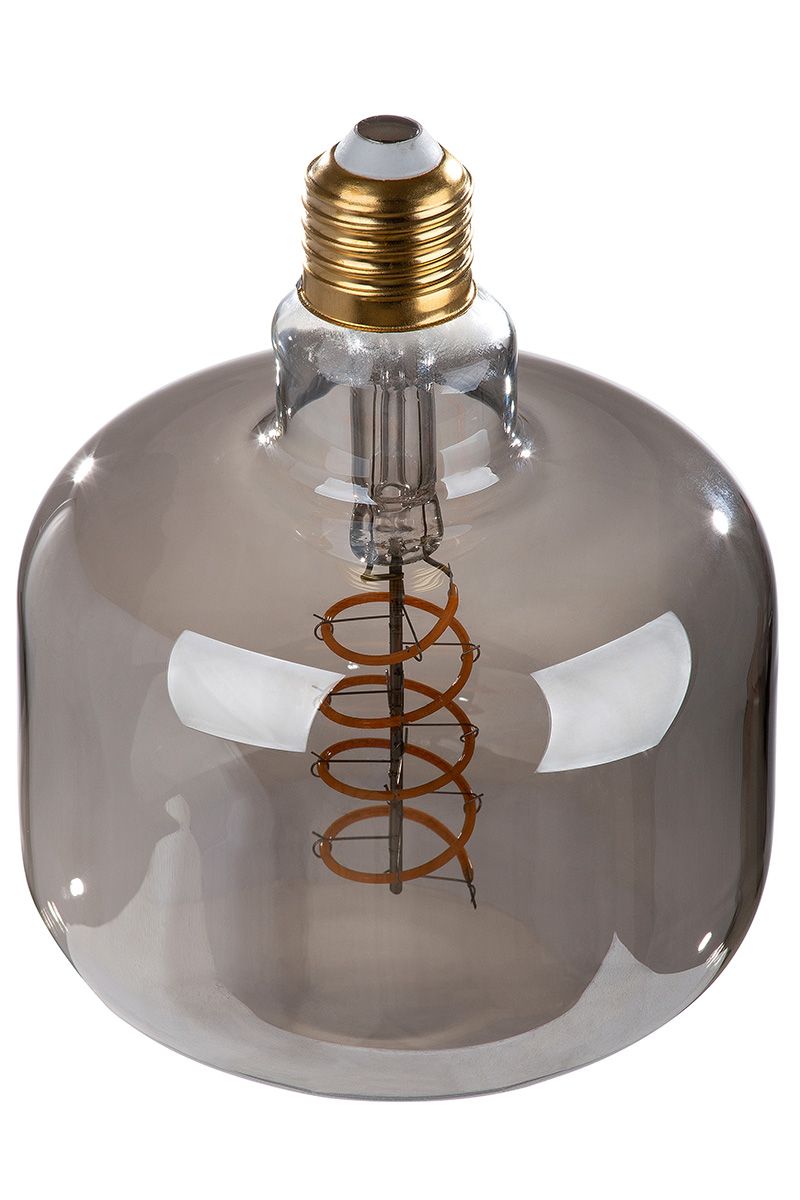 Elegante rookglazen LED-lamp 20cm