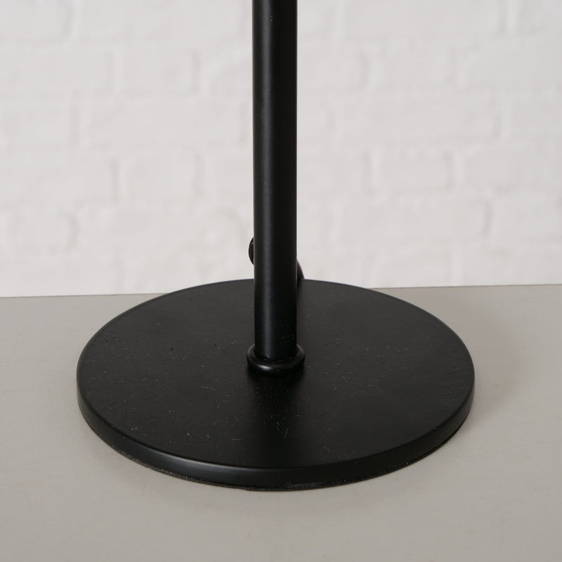 LED Petunia table lamp in black or high-gloss orange – elegant metal lamp