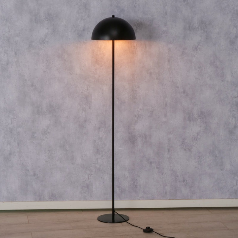 Staande lamp Petunia Metaal Zwart Mat Retro Design